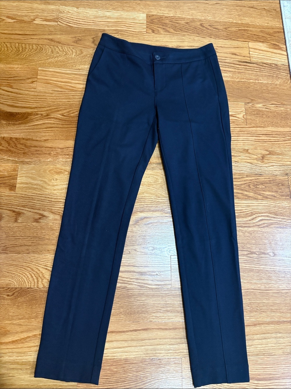 CAbi Navy High-Waist Dress Trousers ponte minimalist flattering women’s size 4